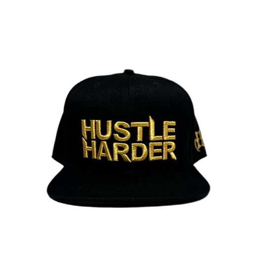 Hustle Harder Flat Bill Snap Back