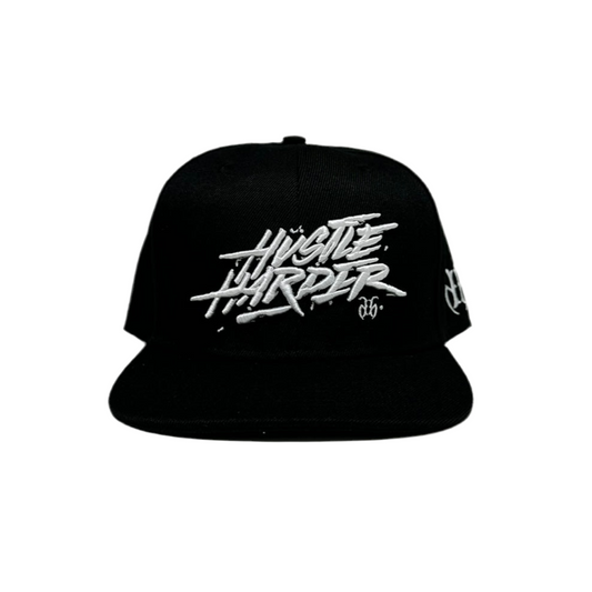 Hustle Harder Flat Bill SnapBack