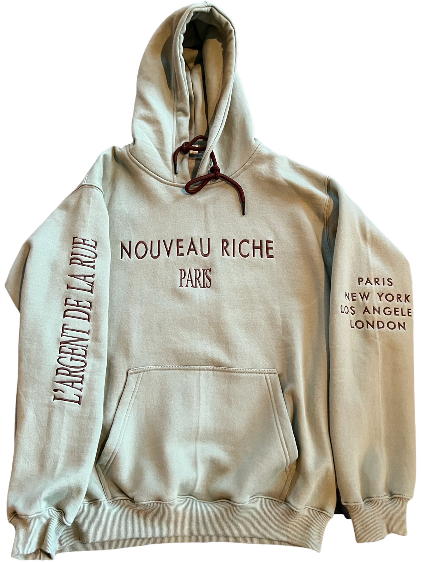 L’argent de la rue Jade Hooded sweatshirt